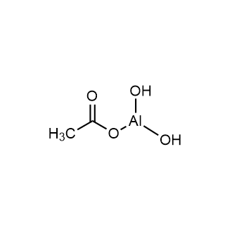 Aluminumacetate 化学構造