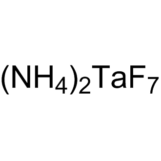 Ammonium heptafluorotantalate(V) 化学構造