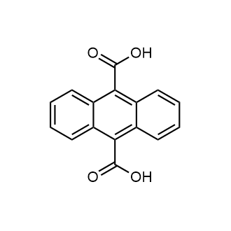 Anthracene-9,10-dicarboxylic acid 化学構造