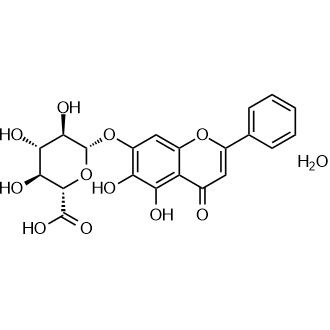 Baicalin hydrate Chemical Structure