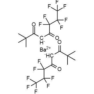 Barium6,6,7,7,8,8,8-heptafluoro-2,2-dimethyl-3,5-dioxooctan-4-ide 化学構造