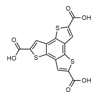 Benzo[1,2-b:3,4-b':5,6-b'']trithiophene-2,5,8-tricarboxylic acid Chemical Structure