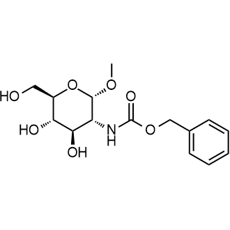 Benzyl ((2S,3R,4R,5S,6R)-4,5-dihydroxy-6-(hydroxymethyl)-2-methoxytetrahydro-2H-pyran-3-yl)carbamate Chemische Struktur