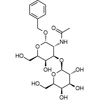 Benzyl 2-acetamido-2-deoxy-3-O-β-D- galactopyranosyl-α-D-galactopyranoside Chemical Structure