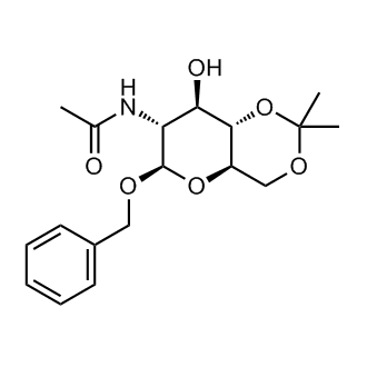 Benzyl 2-acetamido-2-deoxy-4,6-O-isopropylidene-β-D-glucopyranoside التركيب الكيميائي