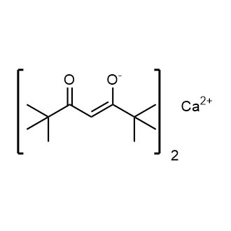 Bis(2,2,6,6-tetramethyl-3,5-heptanedionato)calcium Chemische Struktur