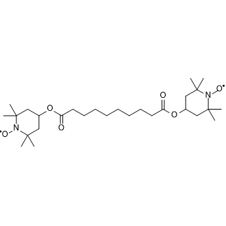 Bis(2,2,6,6-tetramethyl-4-piperidyl-1-oxyl) sebacate Chemical Structure