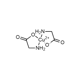 Bis(2-aminoacetoxy)copper 化学構造