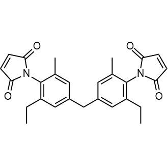 Bis(3-ethyl-5-methyl-4-maleimidophenyl)methane Chemical Structure