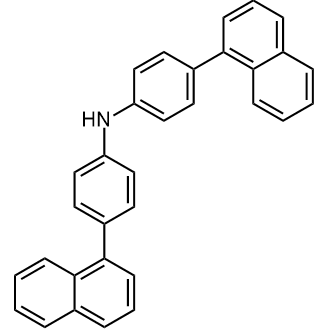 Bis(4-(1-Naphthyl)phenyl)amine التركيب الكيميائي