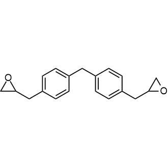 Bis(4-(oxiran-2-ylmethyl)phenyl)methane التركيب الكيميائي