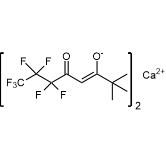 Bis(6,6,7,7,8,8,8-heptafluoro-2,2-dimethyl-3,5-octanedionate)calcium Chemical Structure