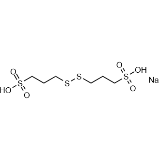 Bis-(sodium sulfopropyl)-disulfide Chemical Structure