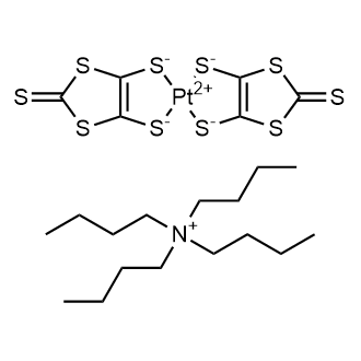 Bis(tetrabutylammonium) bis(1,3-dithiole-2-thione-4,5-dithiolato)platinum(II) Chemical Structure