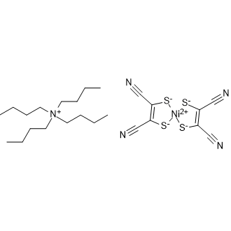 Bis(tetrabutylammonium) bis(maleonitriledithiolato)nickel(II) complex Chemische Struktur