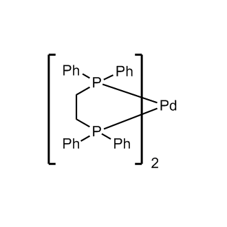 Bis[1,2-bis(diphenylphosphino)ethane]palladium(0) Chemical Structure