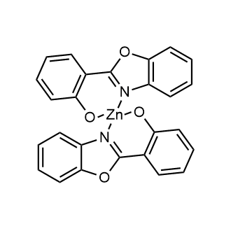 Bis[2-(2-benzoxazolyl)phenolato]zinc(II) Chemical Structure