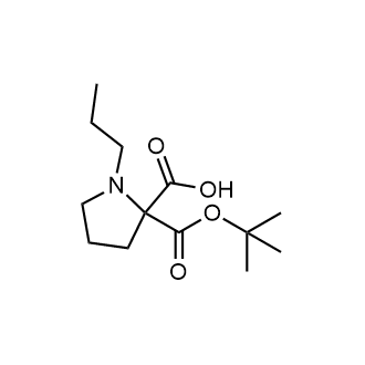 Boc-a-Propyl-DL-proline التركيب الكيميائي