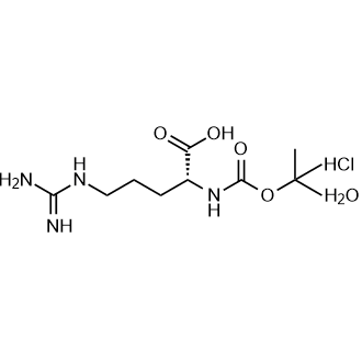 Boc-Arg HCl H2O 化学構造