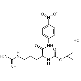 Boc-Arg-pNa.HCl Chemical Structure