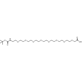 BocNH-PEG8-CH2COOH Chemical Structure