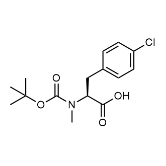 Boc-N-Me-Phe(4-Cl)-OH 化学構造