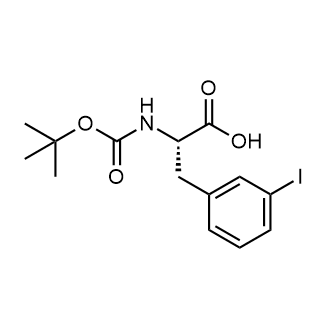 Boc-Phe(3-I)-OH التركيب الكيميائي