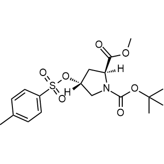 Boc-trans-4-Tosyloxy-L-proline methyl ester التركيب الكيميائي