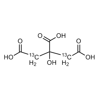 Citric acid-2,4-13C2 Chemical Structure