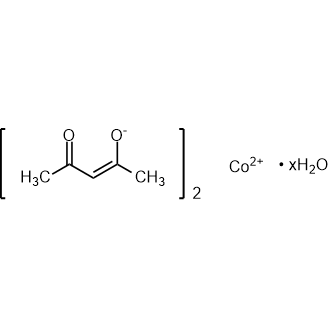 Cobalt(II) acetylacetonate hydrate 化学構造