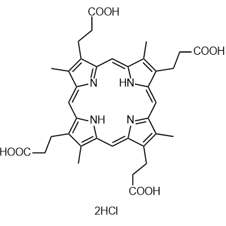 Coproporphyrin I dihydrochloride التركيب الكيميائي