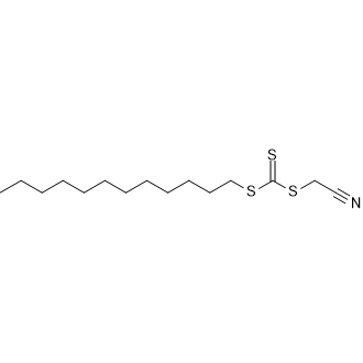 Cyanomethyl dodecyl carbonotrithioate Chemische Struktur