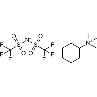 Cyclohexyltrimethylammonium Bis(trifluoromethanesulfonyl)imide Chemical Structure