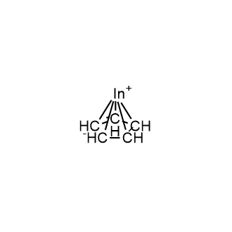 Cyclopentadienylindium Chemische Struktur