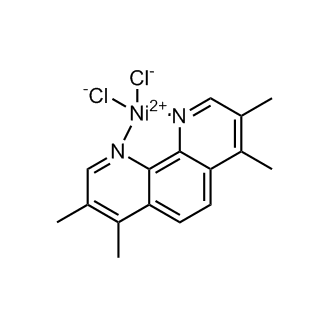 Dichloro(3,4,7,8-tetramethyl-1,10-phenanthroline-κN1,κN10)-Nickel Chemical Structure