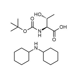 Dicyclohexylamine (2S,3R)-2-((tert-butoxycarbonyl)amino)-3-hydroxybutanoate 化学構造