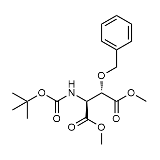 Dimethyl (2S,3S)-2-(benzyloxy)-3-((tert-butoxycarbonyl)amino)succinate التركيب الكيميائي