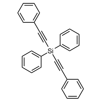 Diphenylbis(phenylethynyl)silane Chemical Structure