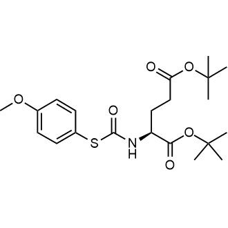 Di-tert-butyl (((4-methoxyphenyl)thio)carbonyl)-L-glutamate 化学構造