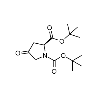 di-tert-Butyl (S)-4-oxopyrrolidine-1,2-dicarboxylate Chemical Structure