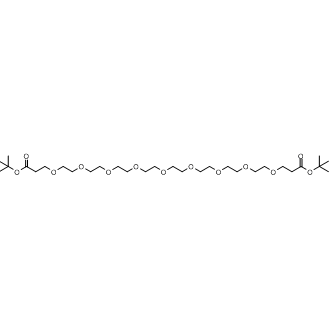 Di-tert-butyl 4,7,10,13,16,19,22,25,28-nonaoxahentriacontanedioate Chemical Structure