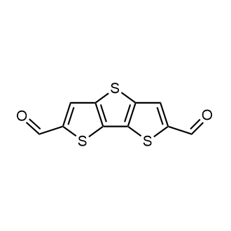 Dithieno[3,2-b;2',3'-d]thiophene-2,6-dicarbaldehyde Chemische Struktur