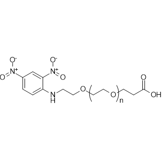 DNP-NH-PEG-acid 化学構造