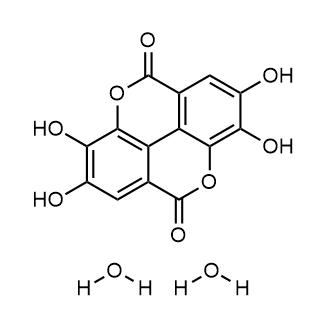 Ellagic acid (dihydrate) 化学構造