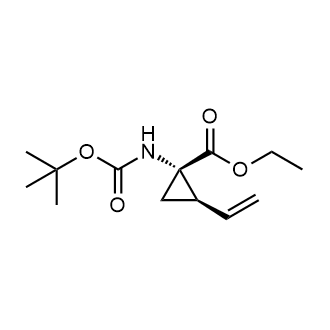 Ethyl (1S,2R)-1-{[(tert-butoxy)carbonyl]amino}-2-ethenylcyclopropane-1-carboxylate Chemical Structure