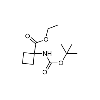 Ethyl 1-((tert-butoxycarbonyl)amino)cyclobutane-1-carboxylate Chemische Struktur