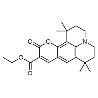 Ethyl 1,1,7,7-tetramethyl-11-oxo-2,3,5,6,7,11-hexahydro-1H-pyrano[2,3-f]pyrido[3,2,1-ij]quinoline-10-carboxylate 化学構造