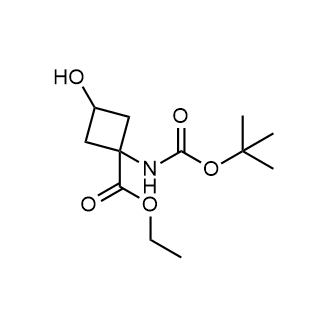 Ethyl 1-{[(tert-butoxy)carbonyl]amino}-3-hydroxycyclobutane-1-carboxylate Chemical Structure