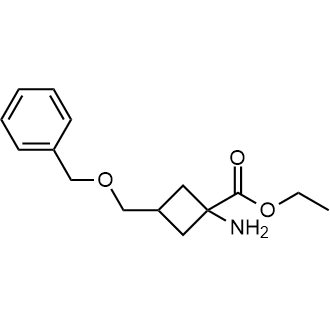 Ethyl 1-amino-3-[(benzyloxy)methyl]cyclobutane-1-carboxylate Chemical Structure