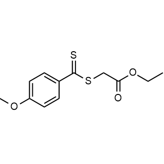 Ethyl 2-(4-methoxyphenylcarbonothioylthio)acetate 化学構造